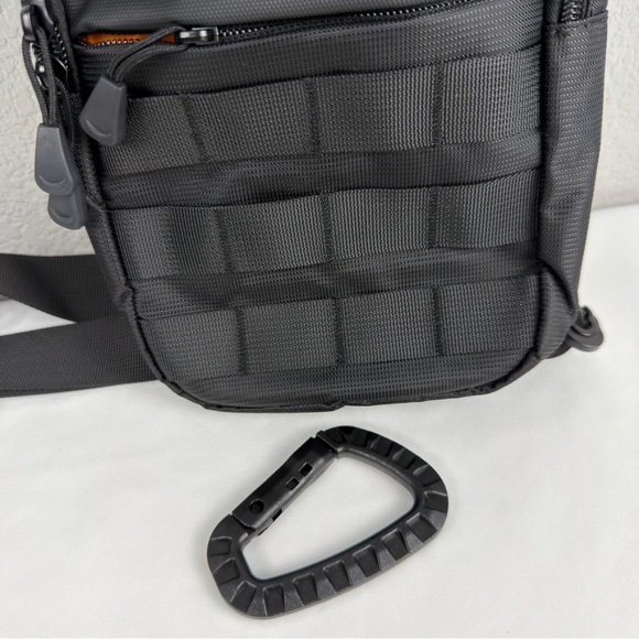 NWOT Black Sling Bag Men Women, Tactical Inspired Waterproof Utility EDC Travel - Picture 8 of 11